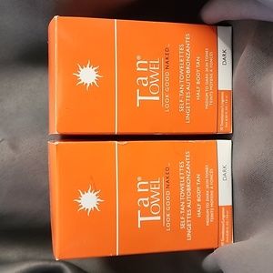 New! 2 Boxes Tan Towels Self tanning towelettes 20 Pieces Total